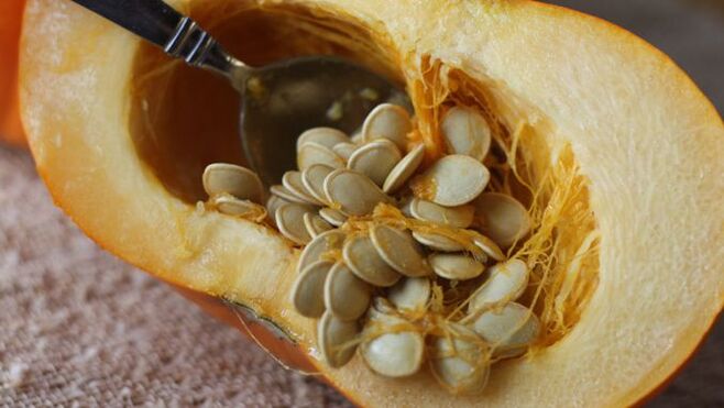 Semillas de calabaza para tratar las lombrices.