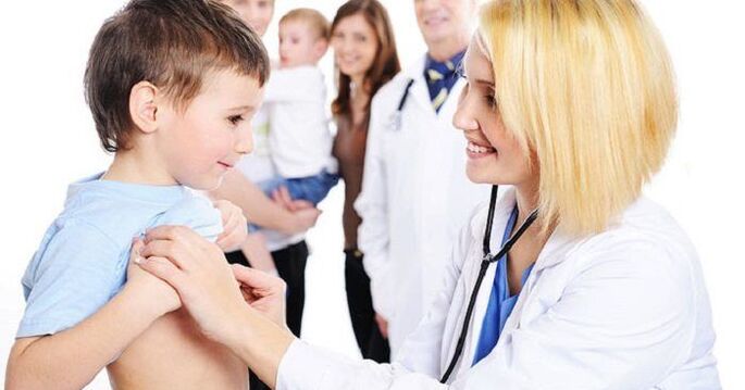 Tratamiento de lombrices en el médico.