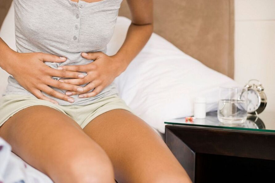 Dolor abdominal con gusanos